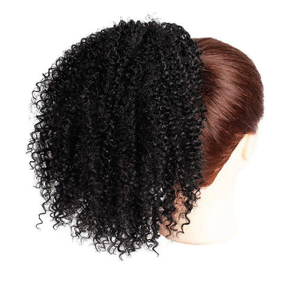 Afro Kinky Curly Hair Ponytail Extensions Clip in Drawstring Ponytail Human Hair Extensions Mongolian Kinky curly Hair Pieces