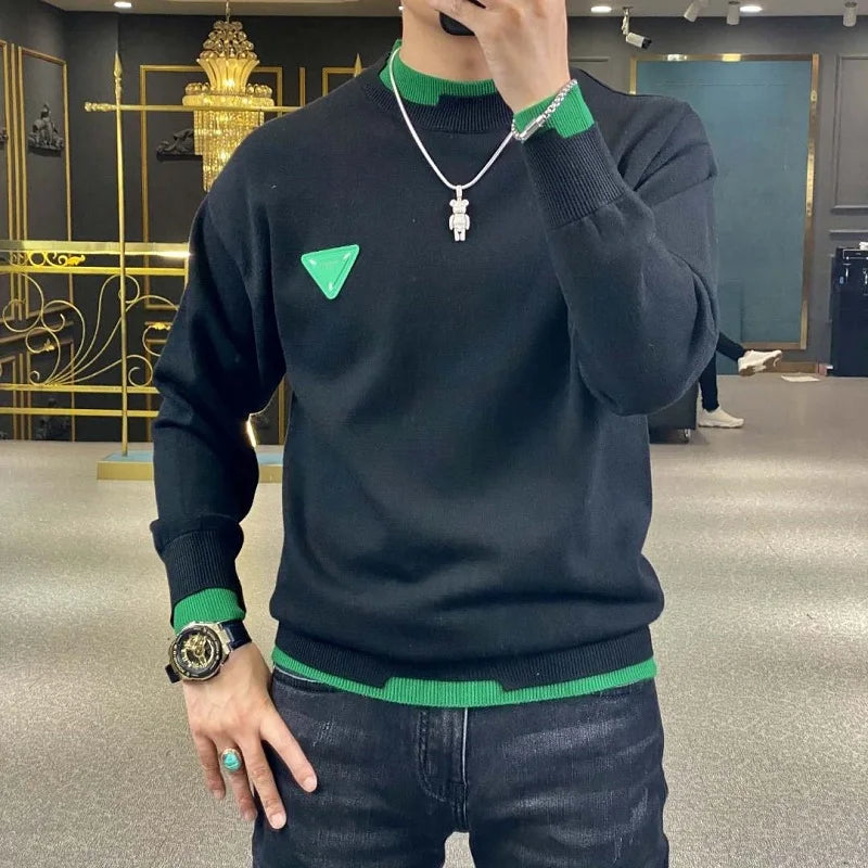 Autumn/Winter Casual Men's Sweater Long Sleeve  Crew Neck Sweatshirt