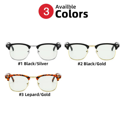 Classic Phochromic Lens Blocking Blue Light Glasses Men Color Changing Computer Gaming Square Anti Bluelight Women Eyeglasses