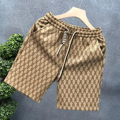 High Quality Men's Shorts Summer American Gym Shorts Fashion Green Short Pants Harajuku High Street Men's Clothing Streetwear