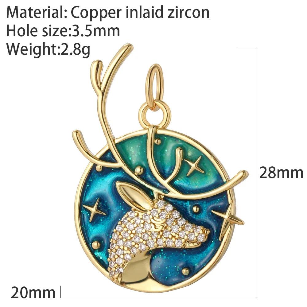 Cute Butterfly Cherry Necklace for Women Golden Evil Blue Eye Collars Diy Pendant Stainless Steel Chain High Quality