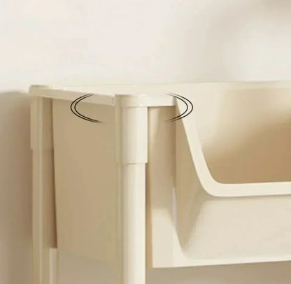 Trolley Bookshelf Kitchen Storage Rack Kitchen Corner Narrow Slit Storage Cabinet Bathroom Living Room Home Organizer