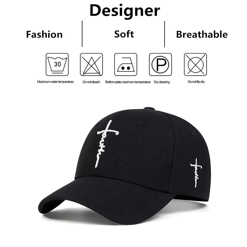 Fashion Faith Embroidery Baseball Cap Men Women Hat Unises Hip Hop