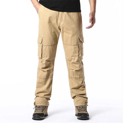 Sports Jogging Tactical Pants Elastic Waist Pure Cotton Casual Work Pants