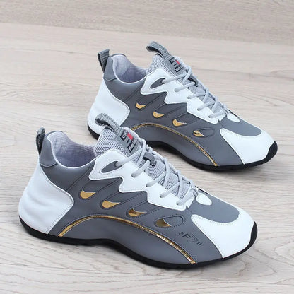 Light Soft Breathable Vulcanize Shoes High Quality Soft Leather Sneakers