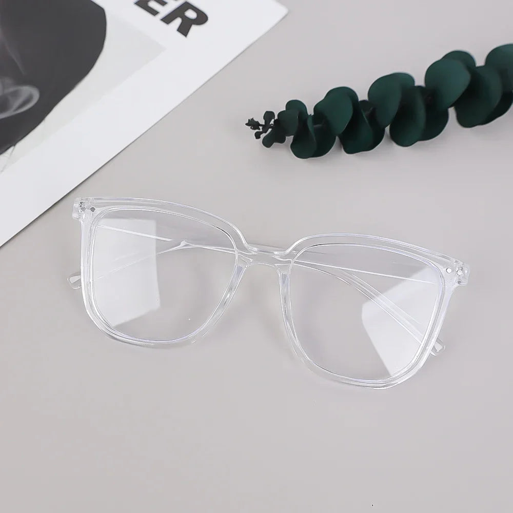 Fashion Anti Blue Light Glasses Men Computer Women Eyeglass Fashion Optical Plain Frame Spectacles Transparent Blocking Glasses