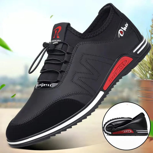 Men Casual Shoes British style Formal Shoes Breathable Lace-Up Bottom Light Sneakers Male Size 44