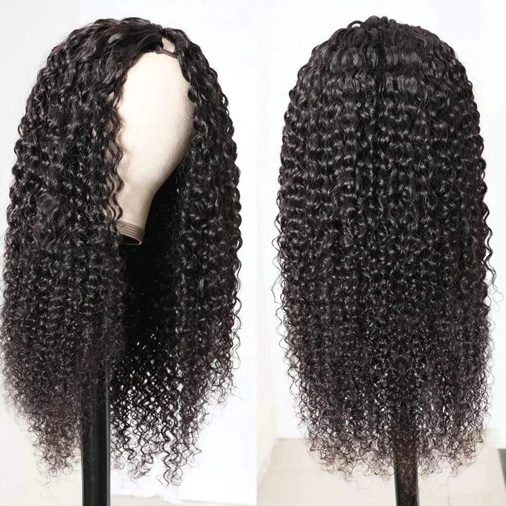 Brazilian Curly Hair Machine Made Nature Black Dark Color 2# For Black Women Remy Hair