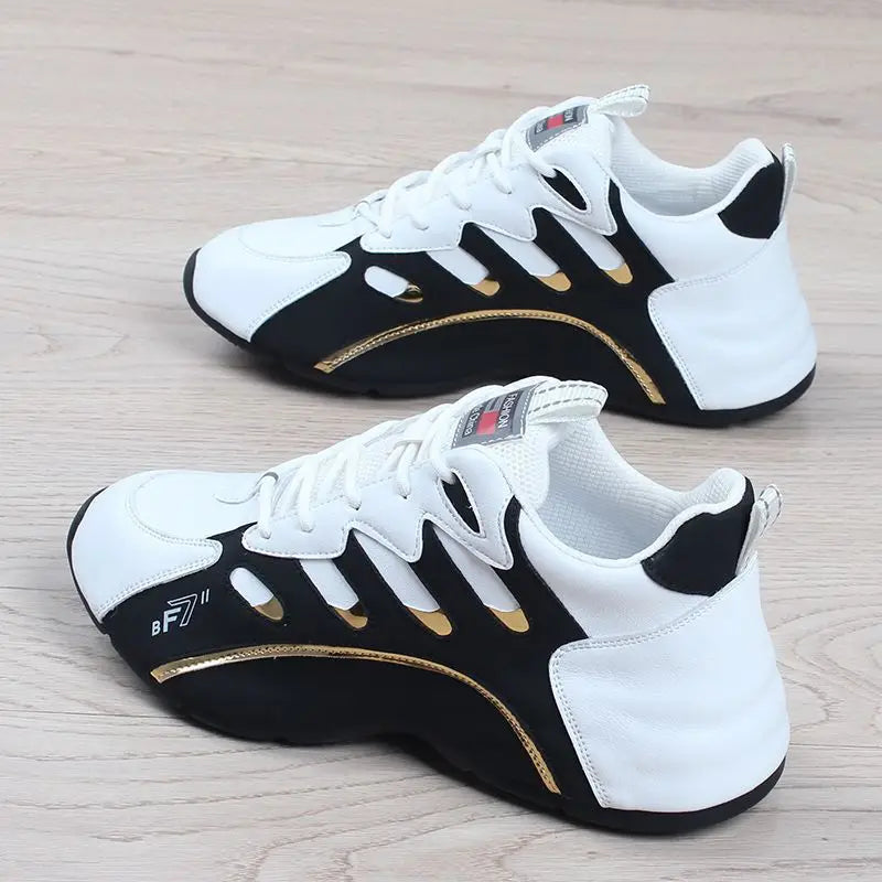 Light Soft Breathable Vulcanize Shoes High Quality Soft Leather Sneakers