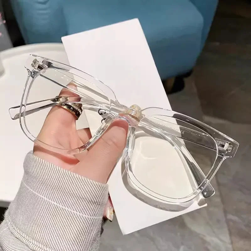 Fashion Anti Blue Light Glasses Men Computer Women Eyeglass Fashion Optical Plain Frame Spectacles Transparent Blocking Glasses