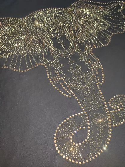 S-6XL Streetwear Men Diamonds Summer Mens Rhinestones   anime Graphic  T Shirt Male  Fashion  cotton Tees Casual   Tops