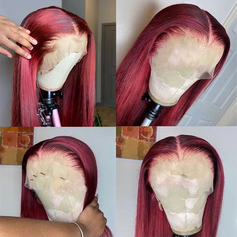 13x4 Colored Lace Frontal Human Hair Wigs