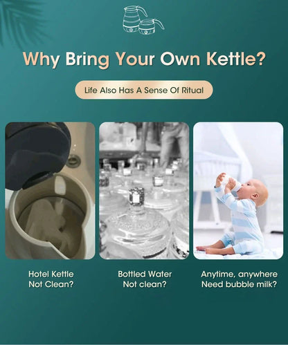 Mini  Portable Teapot Water Heater Outdoor Travel Home Tea Pot Water Kettle 0.6L 600W