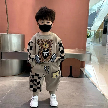 Children Baby Fashion Hoodies Boys Girls Clothing Sets Spring and Autumn Kids Long Sleeve Sweatshirt+Pants Casual Outfit