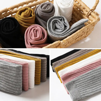 NEW Spring Autumn Baby Pants Newborn Girls Leggings Soild Color Cotton Pants Kids Children Leggings 0-6 Years