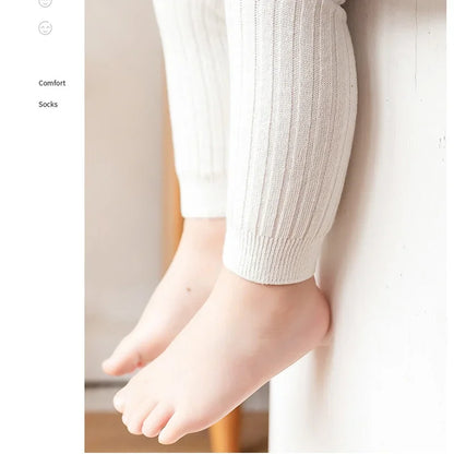 NEW Spring Autumn Baby Pants Newborn Girls Leggings Soild Color Cotton Pants Kids Children Leggings 0-6 Years