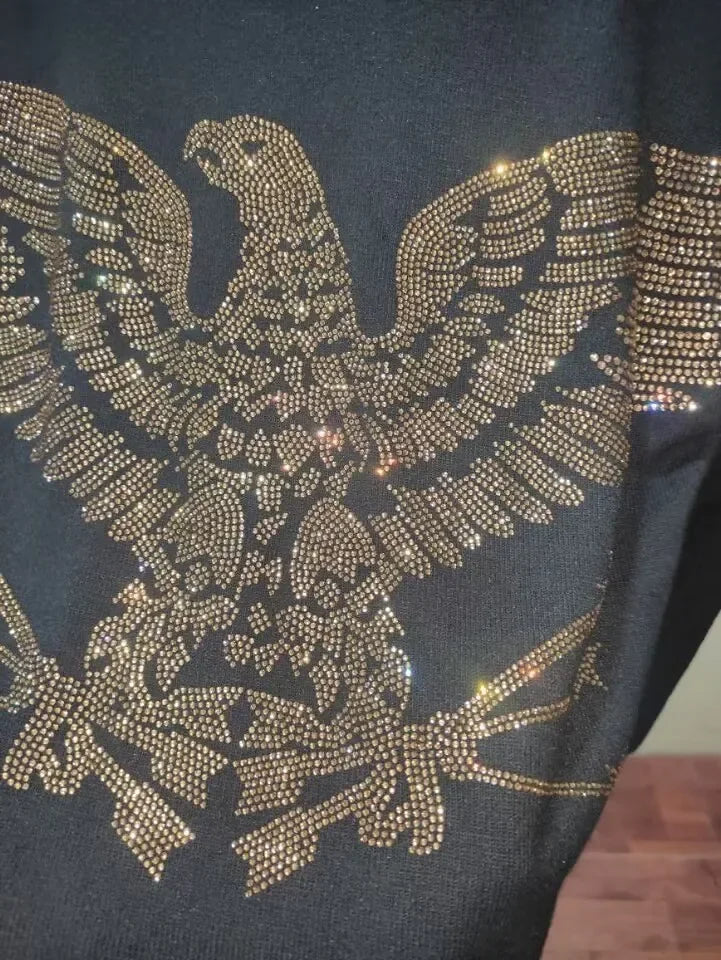 S-6XL Streetwear Men Diamonds Summer Mens Rhinestones   anime Graphic  T Shirt Male  Fashion  cotton Tees Casual   Tops