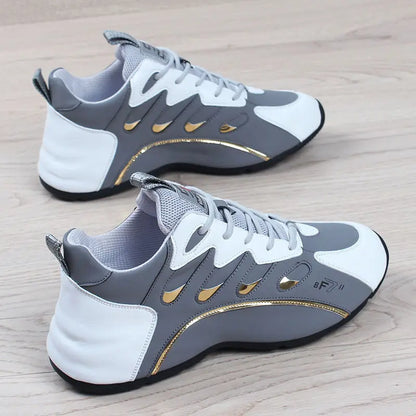 Light Soft Breathable Vulcanize Shoes High Quality Soft Leather Sneakers