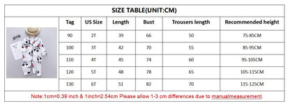 Disney Mickey Mouse Children Pajamas Suit Silk Satin Long Sleeve Top+Trousers 2Pcs Baby Boys Girls Cartoon Satin Set Nightgown