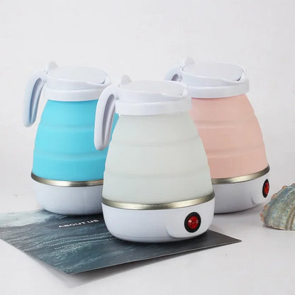 Mini  Portable Teapot Water Heater Outdoor Travel Home Tea Pot Water Kettle 0.6L 600W