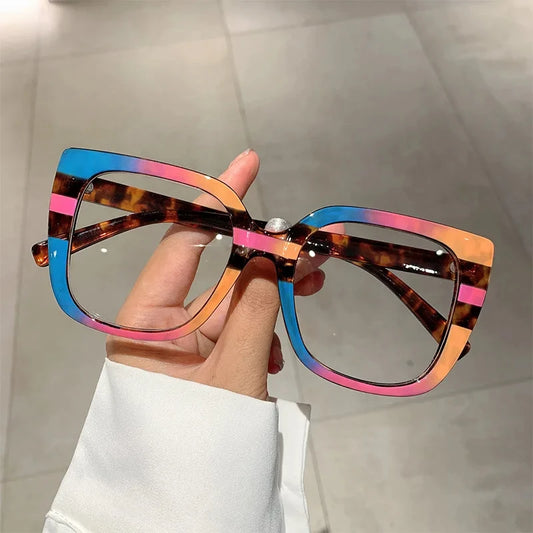 Vintage Anti Blue Light Optical Cat Eye Sexy Ladies Glasses Women Luxury Brand Designer TF