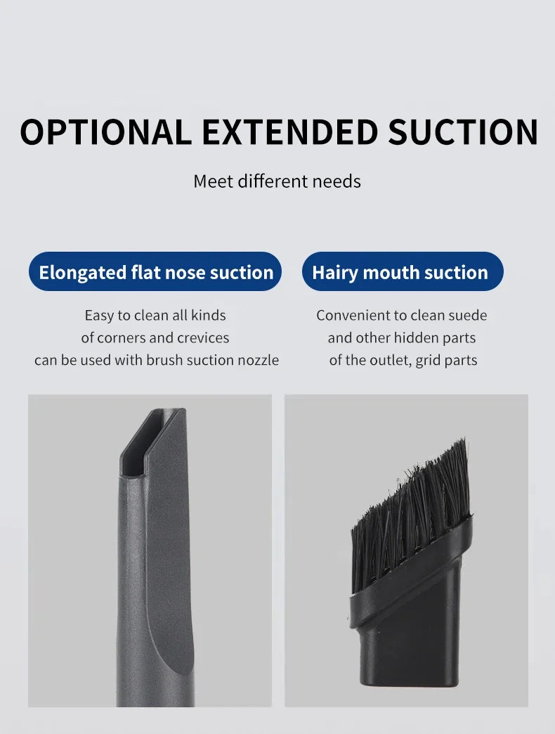 New 12000Pa Wireless Car Vacuum Cleaner USB Charging 1800mAh Portable Cleaning Appliance Mini Wet Dry Household Vacuum Cleaner