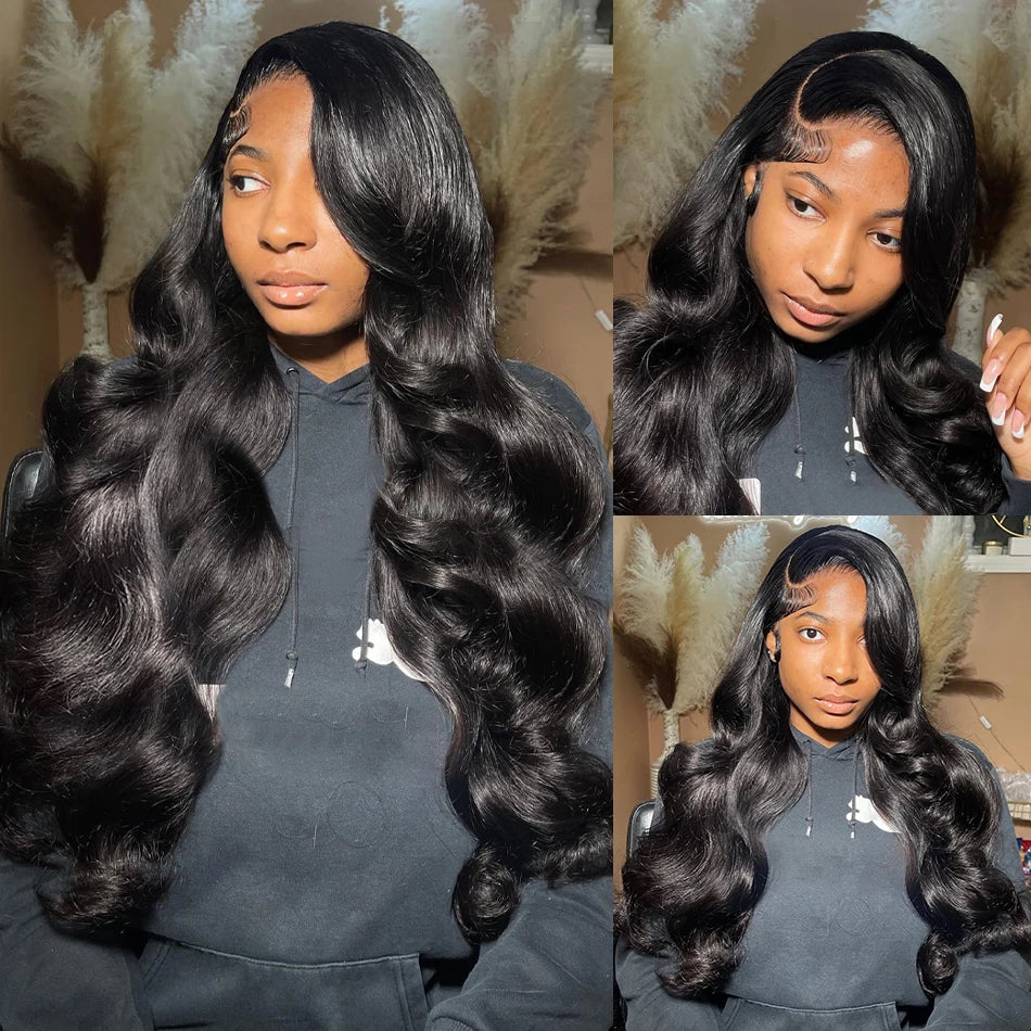 200 Density Body Wave  32 inch 13x4 Transparent Lace Frontal Wig