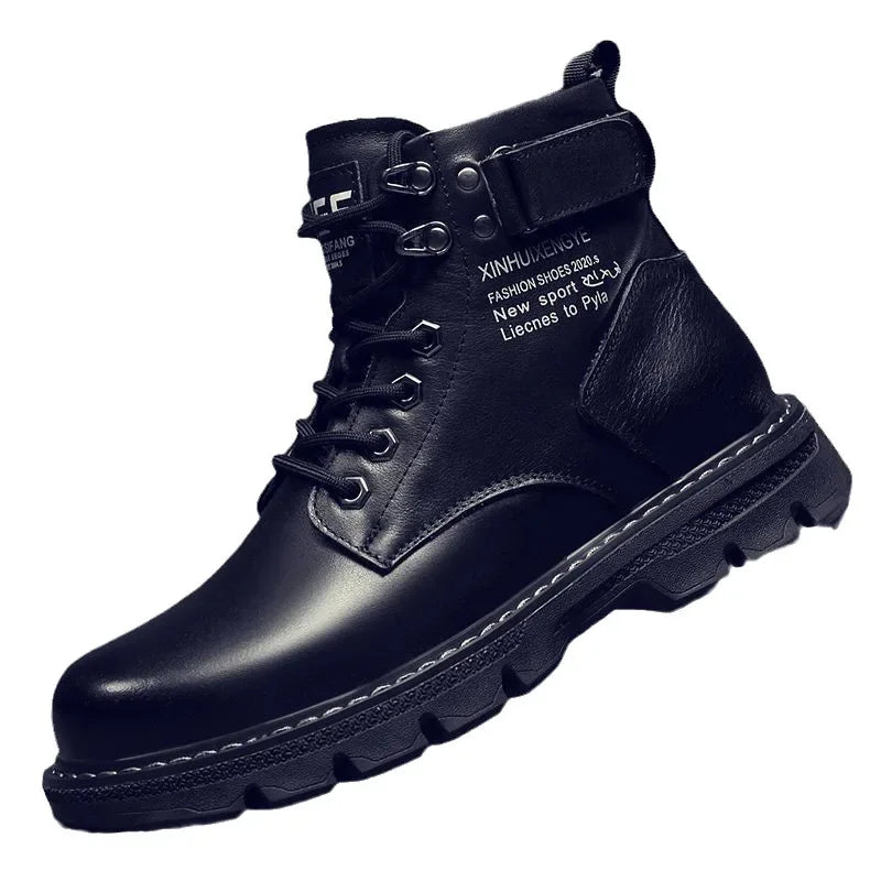 High Top Comfort Work Boots Mens Shoes WaterProof Chaussures Pour Hommes