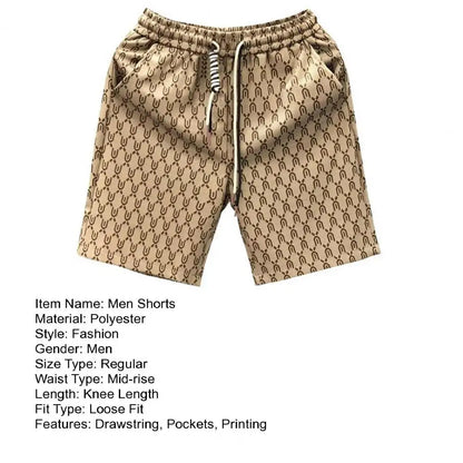 High Quality Men's Shorts Summer American Gym Shorts Fashion Green Short Pants Harajuku High Street Men's Clothing Streetwear