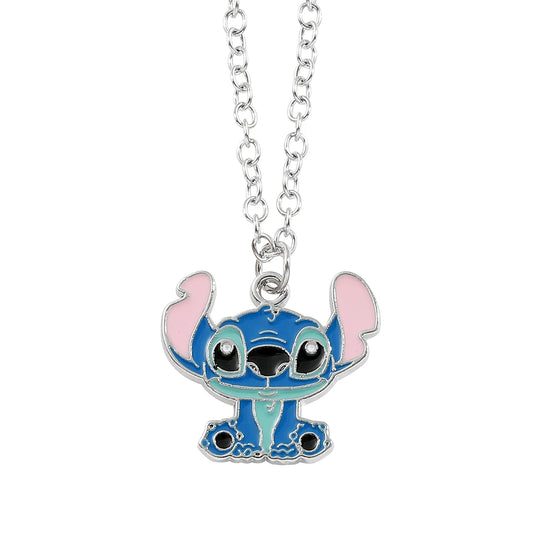 Disney Stitch Cartoon Pendant Necklace for Girls, Kawaii Anime Accessories, Lilo & Stitch, Decoration Toy, Birthday Gifts