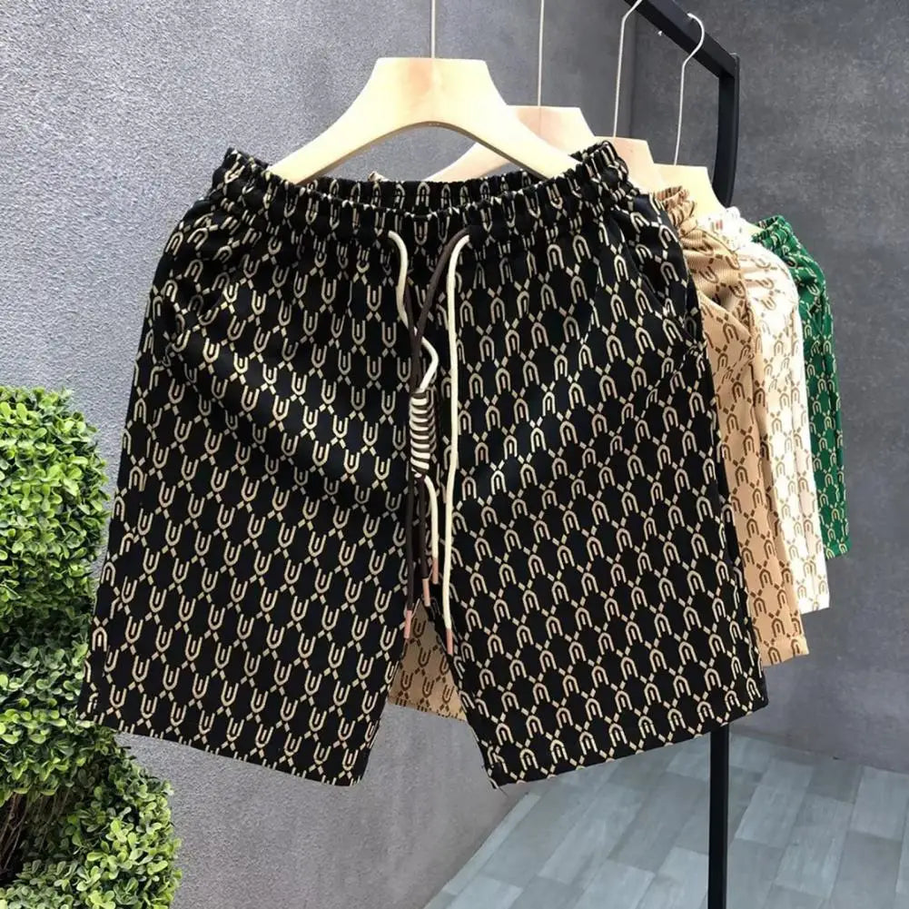 High Quality Men's Shorts Summer American Gym Shorts Fashion Green Short Pants Harajuku High Street Men's Clothing Streetwear