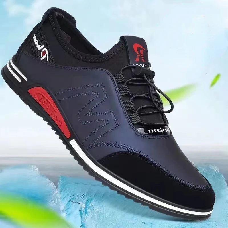 Men Casual Shoes British style Formal Shoes Breathable Lace-Up Bottom Light Sneakers Male Size 44