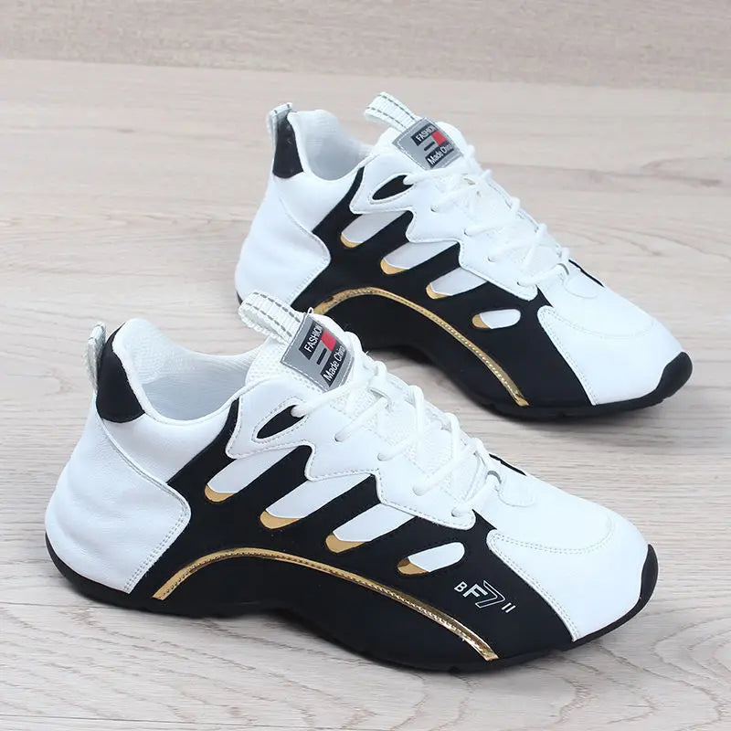 Light Soft Breathable Vulcanize Shoes High Quality Soft Leather Sneakers