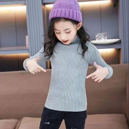 2024 New Sweater  1-9Yrs Kids Pullover Winter Knitted Bottoming Boys Sweaters