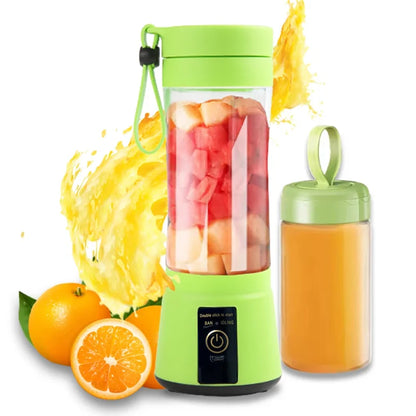 1Pc Portable Fruit Juice Blenders Summer Personal Electric Mini Bottle Home USB 6 Blades Juicer Cup Machine For Kitchen