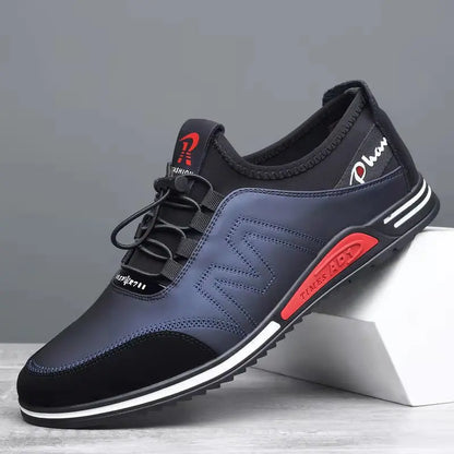 Men Casual Shoes British style Formal Shoes Breathable Lace-Up Bottom Light Sneakers Male Size 44