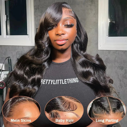 250 Density 40 Inch Body Wave 13x4 HD Lace Front Human Hair