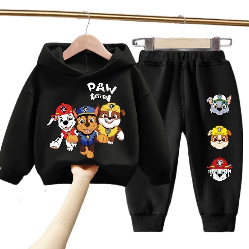 Spring Autumn Children's Clothing Set Boys Thin Sweatshirt and Sweatpant Two Piece Suit PAW Patrol Kids Tracksuit Sweatsuit