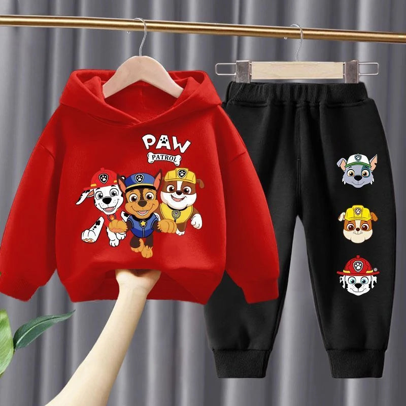 Spring Autumn Children's Clothing Set Boys Thin Sweatshirt and Sweatpant Two Piece Suit PAW Patrol Kids Tracksuit Sweatsuit