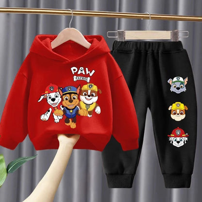 Spring Autumn Children's Clothing Set Boys Thin Sweatshirt and Sweatpant Two Piece Suit PAW Patrol Kids Tracksuit Sweatsuit