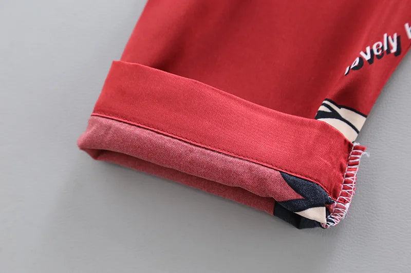 Disney Mickey Mouse Children Pajamas Suit Silk Satin Long Sleeve Top+Trousers 2Pcs Baby Boys Girls Cartoon Satin Set Nightgown