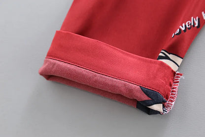 Disney Mickey Mouse Children Pajamas Suit Silk Satin Long Sleeve Top+Trousers 2Pcs Baby Boys Girls Cartoon Satin Set Nightgown