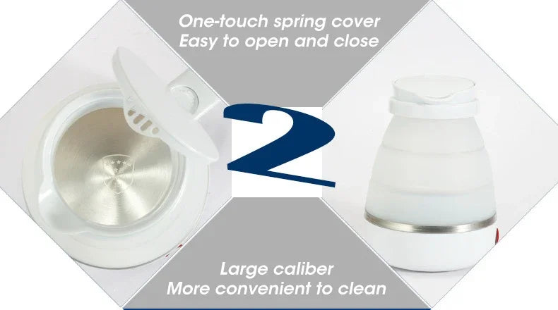 Mini  Portable Teapot Water Heater Outdoor Travel Home Tea Pot Water Kettle 0.6L 600W