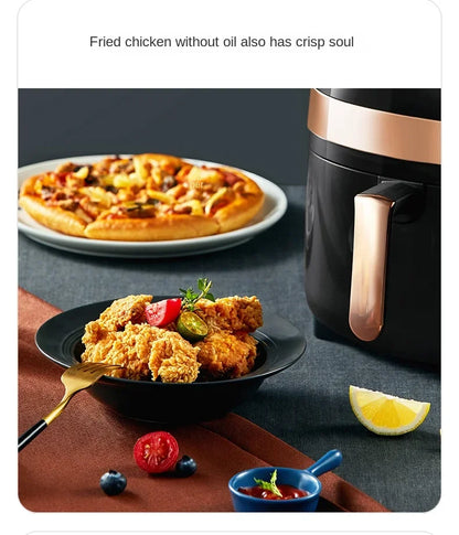 Deerma Oil-free air fryer Household appliances Intelligent large capacity automatic multi-function chip machine Touch screen