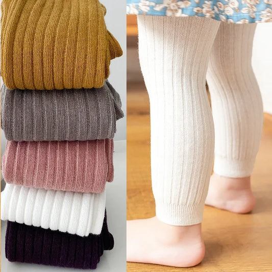 NEW Spring Autumn Baby Pants Newborn Girls Leggings Soild Color Cotton Pants Kids Children Leggings 0-6 Years