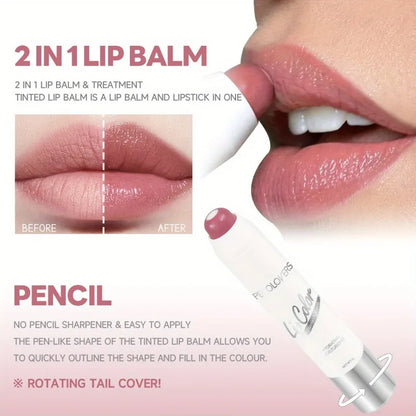 PECOLOVERS Waterproof Lipstick for Women - Long-Lasting, Moisturizing Gloss with Natural Finish, Suitable for All Skin Types