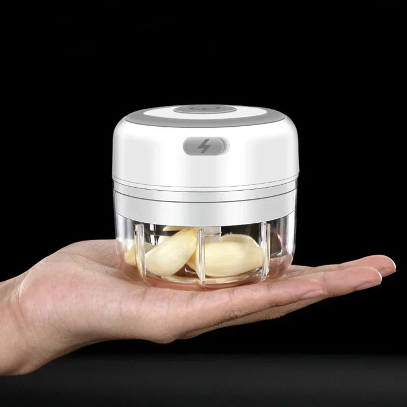 Electric Mini Garlic Masher Blender USB Food Vegetable Processor Chili Chopper Masher Machine Meat Masher Garlic Mixer Foy Home
