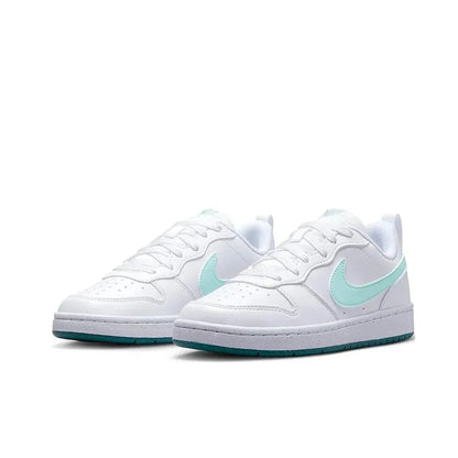 Nike Court Borough Low 2 GS sneakers teenagers Comfortable and hardwearing casual shoes Classic Retro Trend casual shoes white