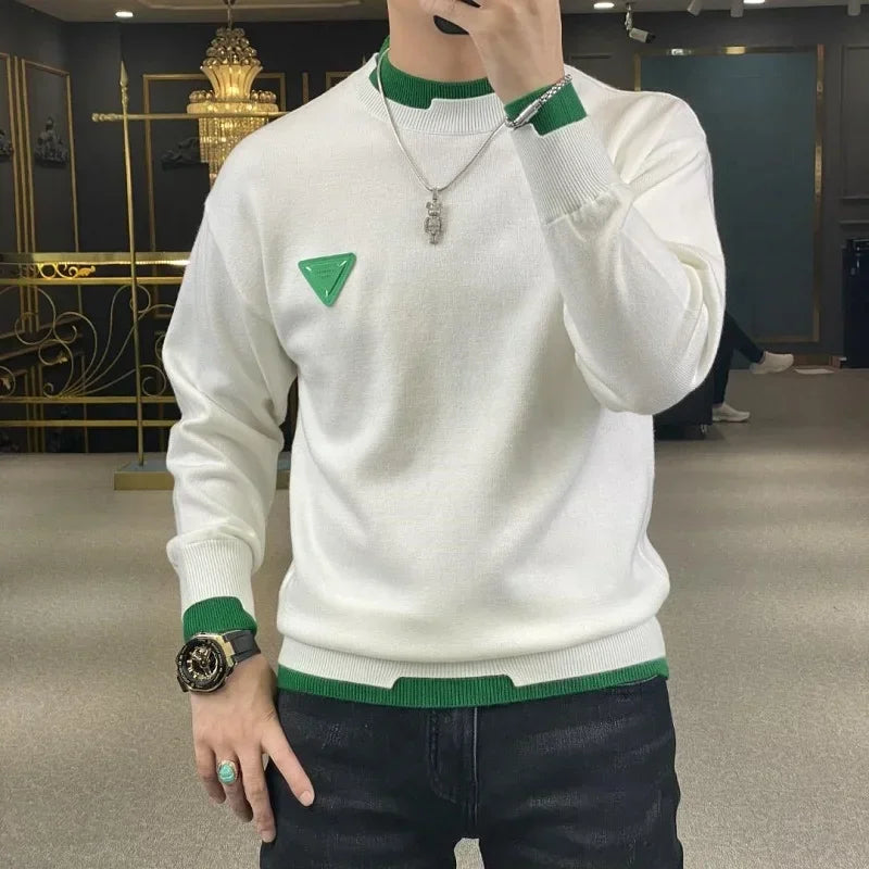 Autumn/Winter Casual Men's Sweater Long Sleeve  Crew Neck Sweatshirt