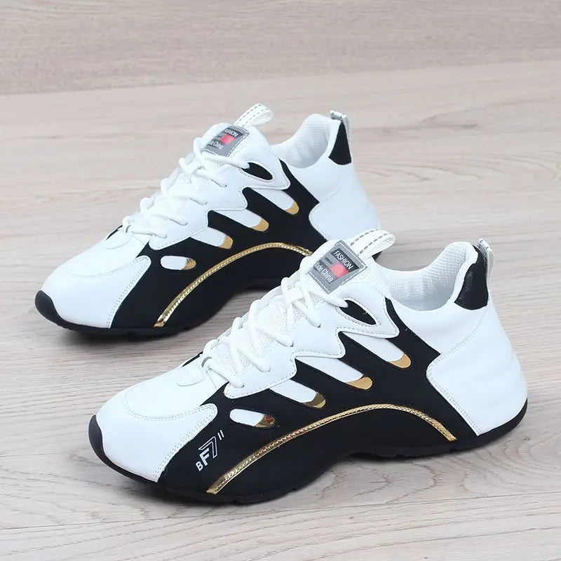 Light Soft Breathable Vulcanize Shoes High Quality Soft Leather Sneakers